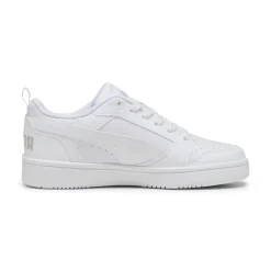 Sneakers ragazza e ragazzo bianche con logo Puma Rebound V6 Low