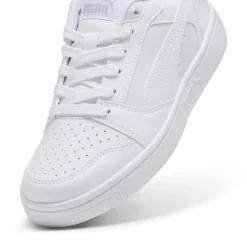 Sneakers ragazza e ragazzo bianche con logo Puma Rebound V6 Low