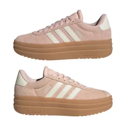 Sneakers Ragazza Rosa con Suola Platform adidas VL Court Bold