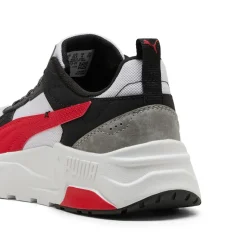 Sneakers Ragazzo bianche e nere con dettagli rossi Puma Trinity 2