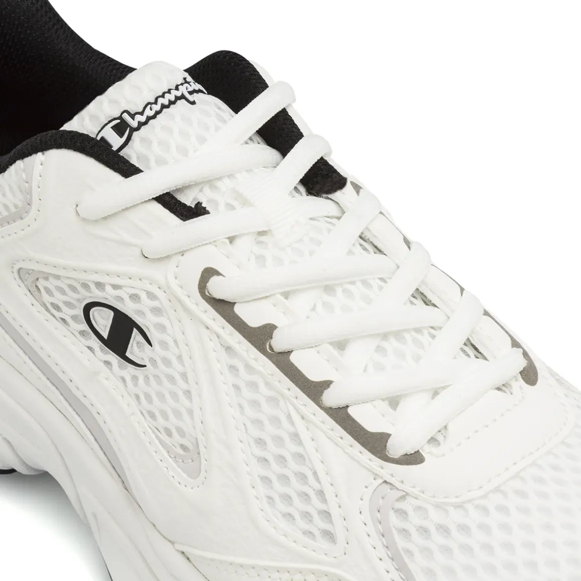 Sneakers retro da Uomo bianche in tessuto mesh Champion