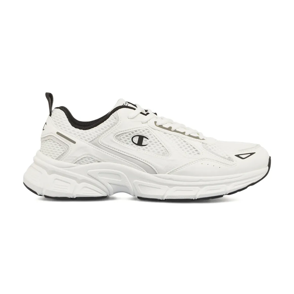 Sneakers retro da Uomo bianche in tessuto mesh Champion