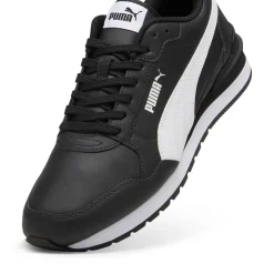 Sneakers retro da Uomo nere con inserti bianchi Puma Runner v4