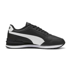Sneakers retro da Uomo nere con inserti bianchi Puma Runner v4