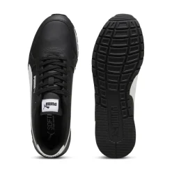 Sneakers retro da Uomo nere con inserti bianchi Puma Runner v4