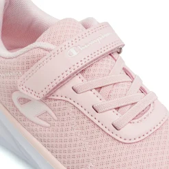 Sneakers Rosa Bambina in tessuto mesh con chiusura a strappo Champion