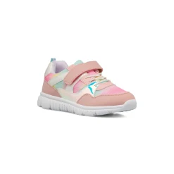 Sneakers rosa con dettagli multicolor da Bambina Dieci Baci
