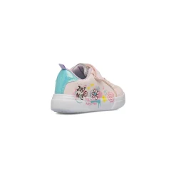 Sneakers rosa da bambina con dettaglio glitter e strappo Dieci Baci