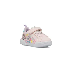 Sneakers rosa da bambina con dettaglio glitter e strappo Dieci Baci