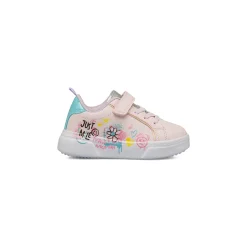 Sneakers rosa da bambina con dettaglio glitter e strappo Dieci Baci