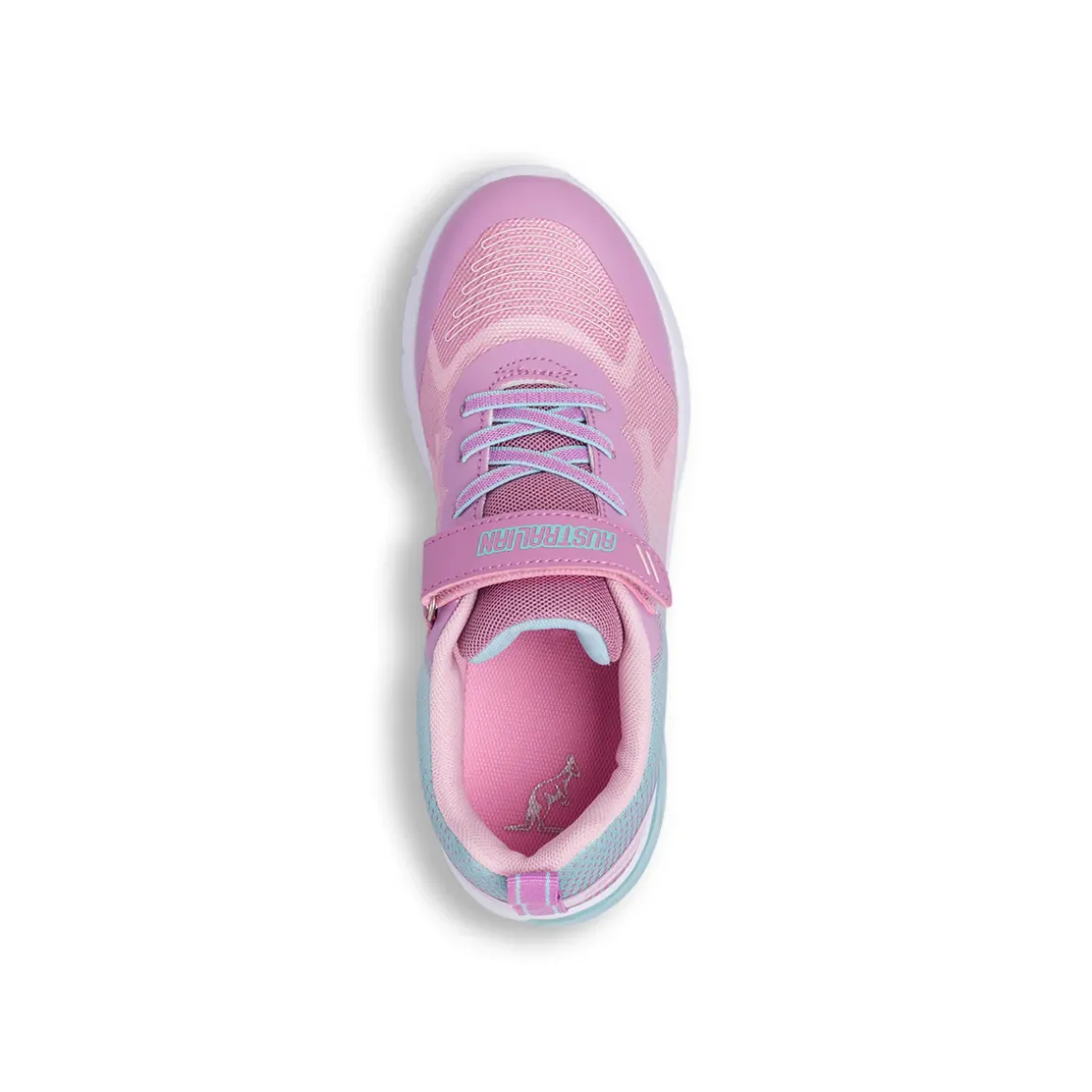 Sneakers rosa da bambina con Luci e strappo in velcro Australian