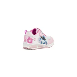 Sneakers rosa da Bambina con luci e dettagli glitter Lilo & Stitch con stampa