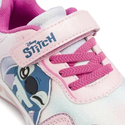 Sneakers rosa da Bambina con luci e dettagli glitter Lilo & Stitch con stampa