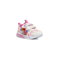 Sneakers rosa da Bambina con luci nella suola e doppio strappo Winx