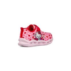 Sneakers rosa da bambina con luci e stampa Hello Kitty