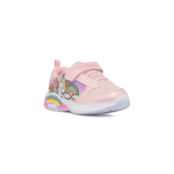 Sneakers rosa da Bambina con luci e stampa Unicorno