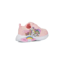 Sneakers rosa da Bambina con luci e stampa Unicorno