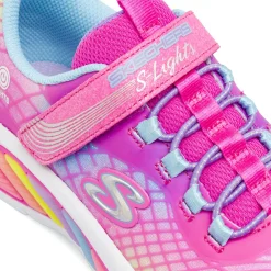 Sneakers rosa da bambina con luci Skechers S Lights Rainbow