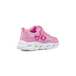 Sneakers rosa da Bambina e Ragazza con strappo e luci Champion