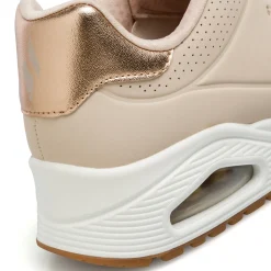 Sneakers rosa da donna con suola ad aria Skechers Uno - Shimmer Away