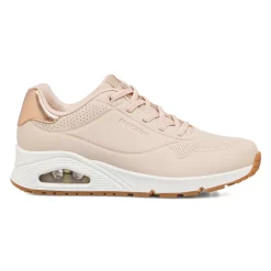 Sneakers rosa da donna con suola ad aria Skechers Uno - Shimmer Away