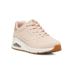 Sneakers rosa da donna con suola ad aria Skechers Uno - Shimmer Away