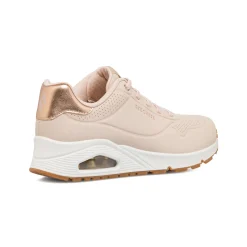 Sneakers rosa da donna con suola ad aria Skechers Uno - Shimmer Away