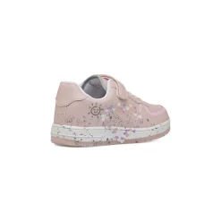 Sneakers rosa da Ragazza con stampa cuoricini e strappo Dieci Baci