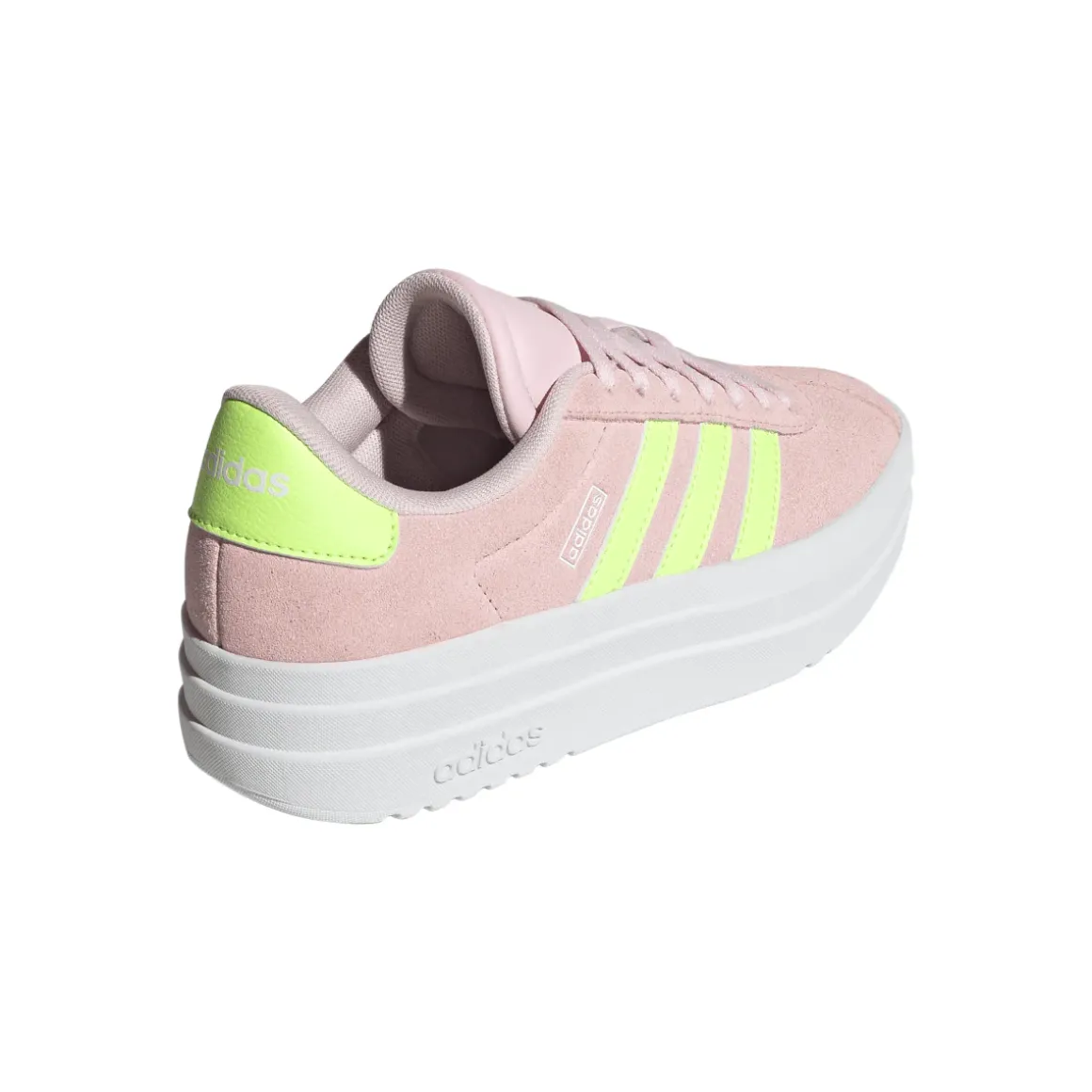Sneakers rosa da Ragazza VL COURT BOLD con suola platform adidas