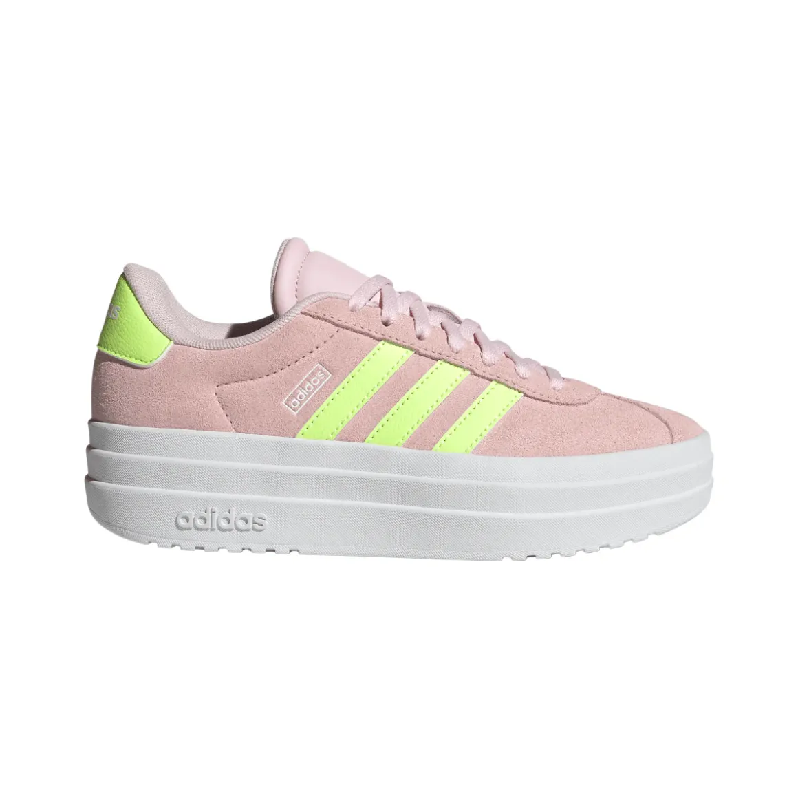 Sneakers rosa da Ragazza VL COURT BOLD con suola platform adidas