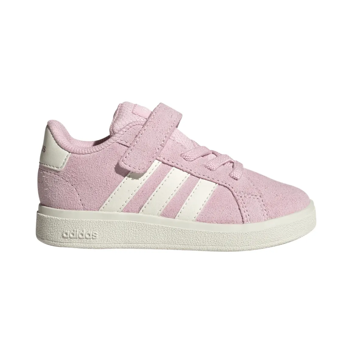 Sneakers rosa effetto scamosciato da Bambina con strappo adidas