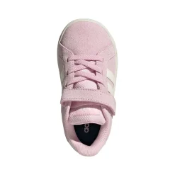 Sneakers rosa effetto scamosciato da Bambina con strappo adidas