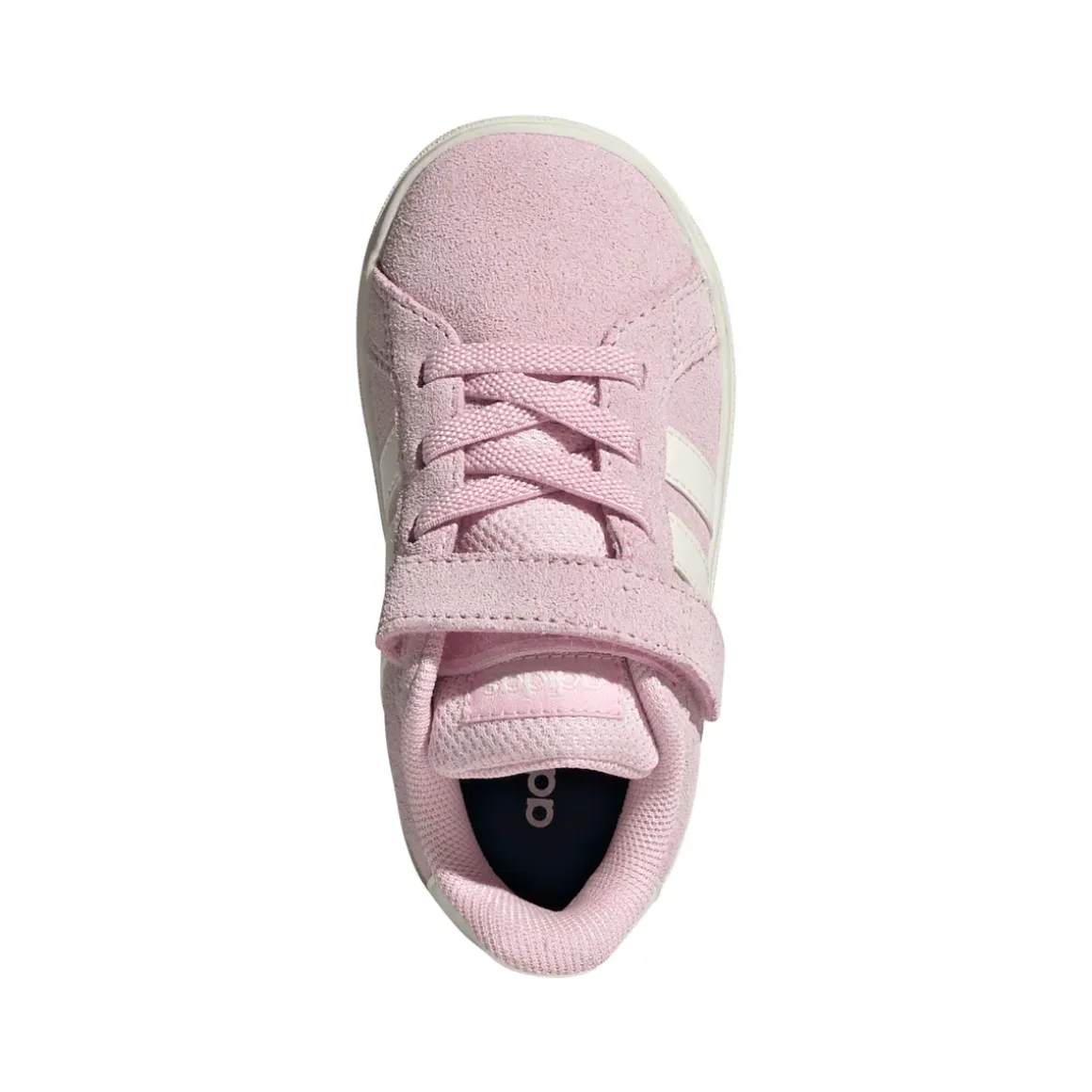 Sneakers rosa effetto scamosciato da Bambina con strappo adidas