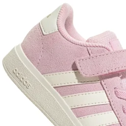 Sneakers rosa effetto scamosciato da Bambina con strappo adidas