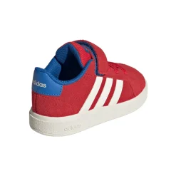 Sneakers Rosse Bambina effetto scamosciato adidas GRAND COURT 00s