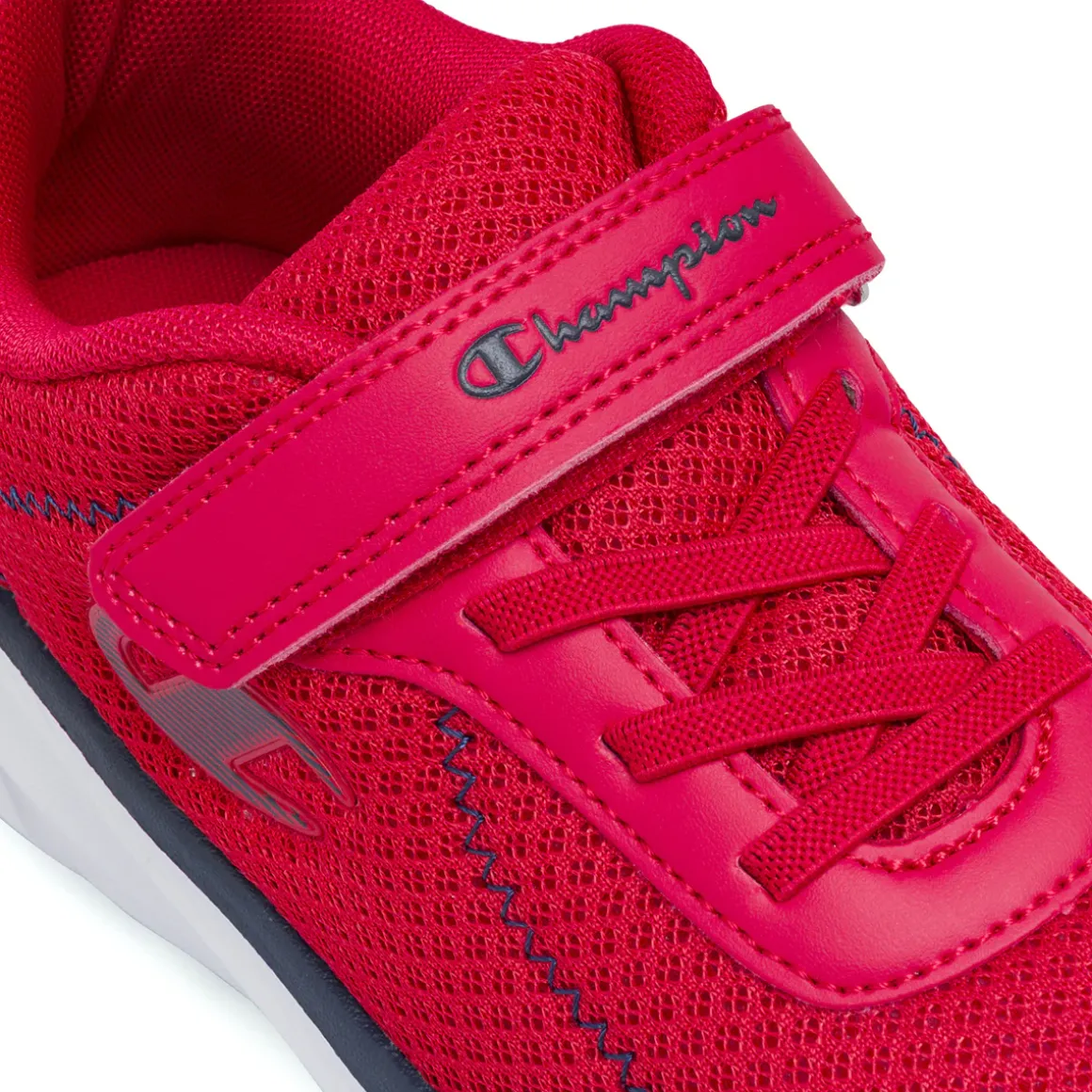 Sneakers rosse da Bambino con strappo Champion