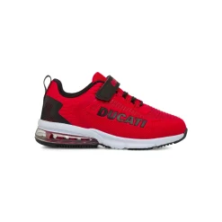 Sneakers rosse da bambino con ammortizzazione aad aria Ducati