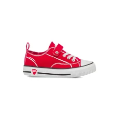 Sneakers rosse da Bambino Ducati con chiusura a strappo