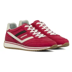 Sneakers rosse da Uomo effetto scamosciato Ducati