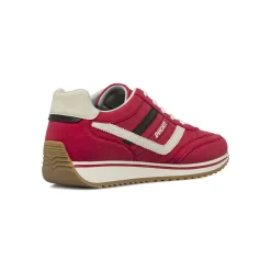 Sneakers rosse da Uomo effetto scamosciato Ducati