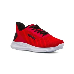 Sneakers rosse e nere da Uomo in tessuto con logo Ducati