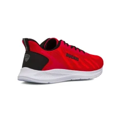 Sneakers rosse e nere da Uomo in tessuto con logo Ducati