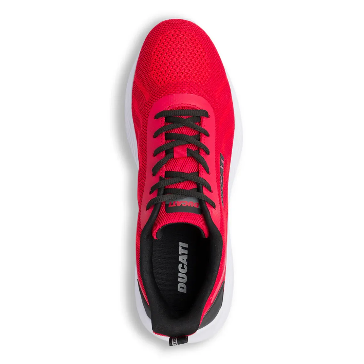 Sneakers rosse e nere da Uomo in tessuto con logo Ducati