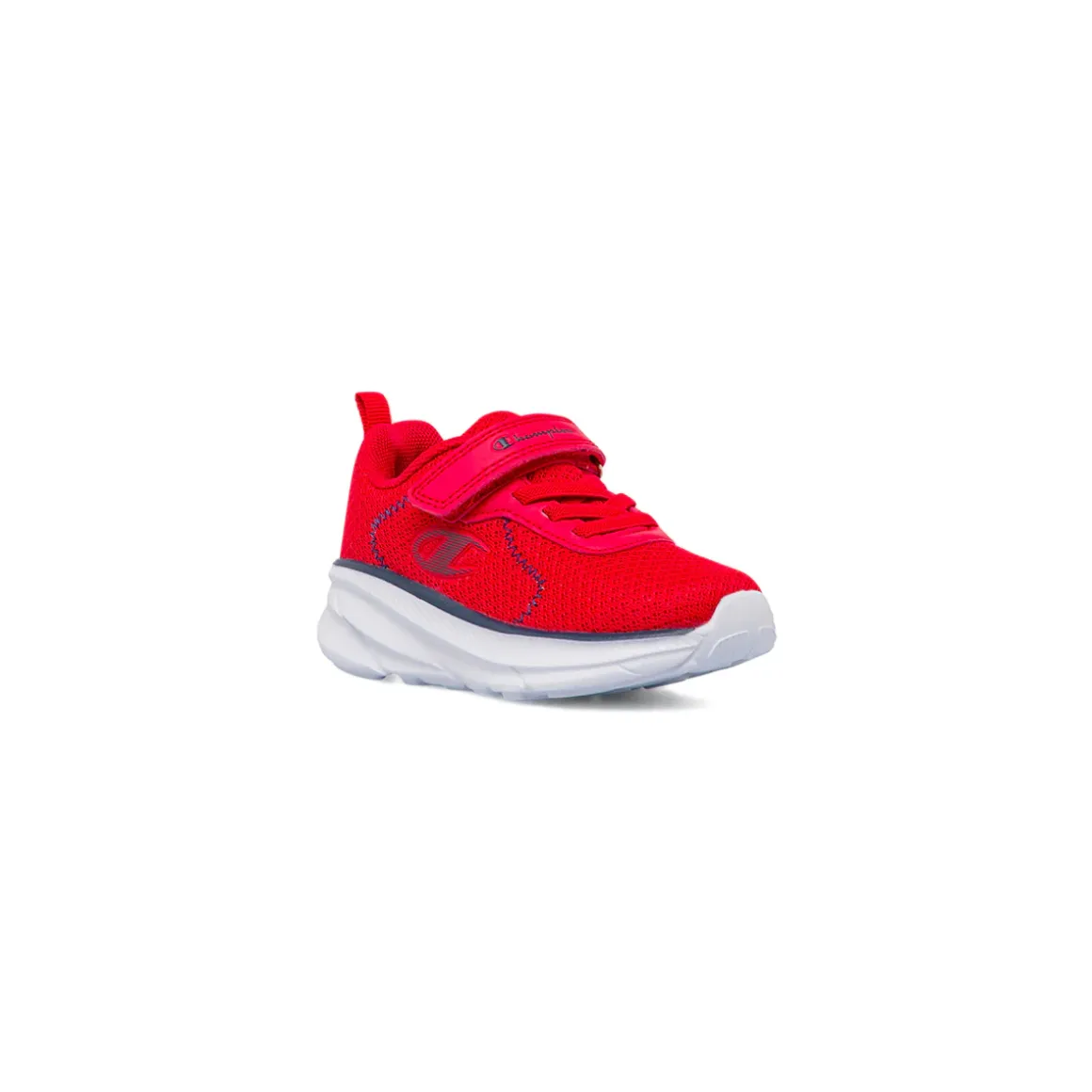 Sneakers rosse Primi Passi Bambino con strappo e logo Champion