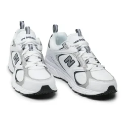 Sneakers Rétro Uomo bianche con dettagli neri New Balance 408