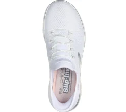 Sneakers slip-on bianche da donna con soletta Memory Foam Skechers Slip-ins: Summits