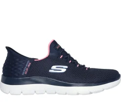 Sneakers slip-on blu da donna con soletta Memory Foam Skechers Slip-ins: Summits