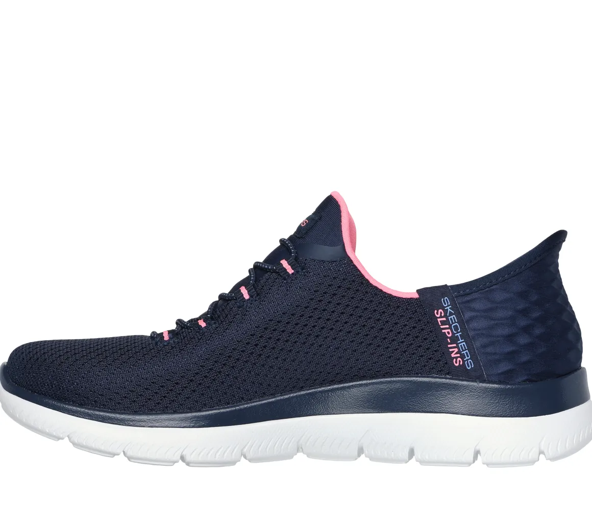 Sneakers slip-on blu da donna con soletta Memory Foam Skechers Slip-ins: Summits