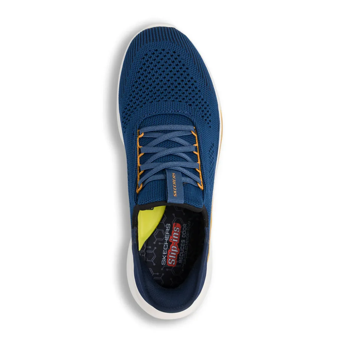 Sneakers Slip-on blu da Uomo con memory foam Skechers Slade Slip-ins