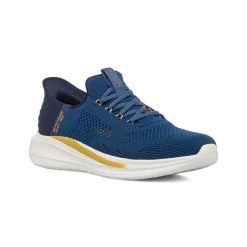 Sneakers Slip-on blu da Uomo con memory foam Skechers Slade Slip-ins